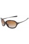 Oakley Women's WARM UP Brown Frame Brown Lens Oval 60mm Sunglasses