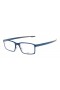 Oakley Unisex Milestone Blue Frame Transparent Lens Rectangular 52mm Glasses