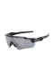 Oakley Men's Radar ev Path Black Frame Silver Lens Shield Sunglasses