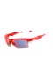 Oakley Men's Fast Jacket Xl Red Frame Purple Lens Rectangular 71mm Sunglasses