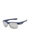 Oakley Men's Twoface Blue Frame Silver Lens Rectangular 60mm Polarized Sunglasses