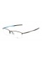 Oakley Unisex Barrelhouse 0.5 Bronze Frame Transparent Lens Semi Rimless 53mm Glasses