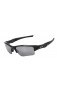 Oakley Unisex Flak Black Frame Gray Lens Rectangular 63mm Polarized Sunglasses