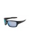 Oakley Men's Turbine Black Frame Blue Lens Rectangular 65mm Sunglasses