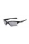 Oakley Men's Quarter Jacket Black Frame Silver Lens Semi Rimless 61mm Sunglasses
