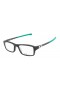 Oakley Unisex Chamfer Black Frame Transparent Lens Rectangular 53mm Glasses