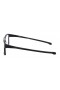 Oakley Unisex Chamfer 2 Black Frame Transparent Lens Rectangular 52mm Glasses