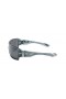 Oakley Men's Offshoot Blue Frame Silver Lens Shield Polarized Sunglasses