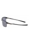 Oakley Men's Carbon Blade Gray Frame Gray Lens Semi Rimless 66mm Polarized Sunglasses
