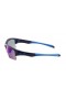 Oakley Unisex Quarter Jacket Blue Frame Blue Lens Semi Rimless 61mm Sunglasses
