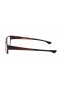 Oakley Unisex Airdrop Brown Frame Transparent Lens Rectangular 53mm Glasses
