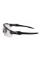 Oakley Radar Ev Gray Frame Transparent Lens Shield Sunglasses