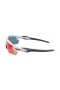 Oakley Men's Radar Ev White Frame Purple Lens Shield Sunglasses