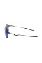 Oakley Unisex Tailend Gray Frame Blue Lens Round 56mm Sunglasses