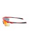 Oakley Men's M2 Frame Xl Red Frame Blue Lens Shield Sunglasses