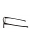 Oakley Unisex Chamfer 2 Brown Frame Transparent Lens Rectangular 54mm Glasses