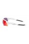 Oakley Men's Radarlock White Frame Purple Lens Shield Sunglasses