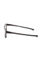 Oakley Unisex Chamfer 2 Brown Frame Transparent Lens Rectangular 52mm Glasses