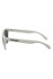 Oakley Unisex Frogskins White Frame Silver Lens Oval 55mm Polarized Sunglasses
