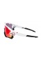 Oakley Men's Jaw Breaker White Frame Purple Lens Shield Sunglasses
