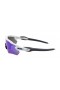 Oakley Men's Radar Ev White Frame Blue Lens Shield Sunglasses