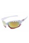 Oakley Racing Jacket sunglasses white / fire iridium