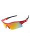 Oakley radar pitch polished red sunglasses