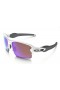Oakley Flak 2.0 PRIZM Golf polished white frame and purple iridium lenses