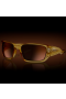 Oakley Alexia Putellas Signature Series Masseter Sunglasses Translucent Light Curry Frame Prizm Brown Gradient Lens
