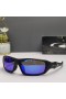 Oakley C Six Sunglasses Matte Black Frame Polarized Sapphire Lenses