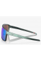 Oakley Castel Sunglasses Matte Silver/Blue Colorshift Frame Prizm Sapphire Lenses