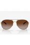 Oakley Caveat Sunglasses Polished Gold Frame Dark Brown Gradient Lenses
