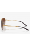 Oakley Caveat Sunglasses Polished Gold Frame Dark Brown Gradient Lenses