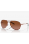 Oakley Caveat Sunglasses Rose Gold Frame Vr50 Brown Gradient Lenses