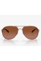 Oakley Caveat Sunglasses Rose Gold Frame Vr50 Brown Gradient Lenses