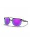 Oakley Chrystl Sunglasses Matte Black Frame Prizm Violet Lens