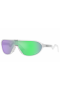 Oakley CMDN Sunglasses Matte Clear Frame Prizm Road Jade Lenses