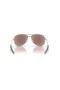 Oakley Contrail Sunglasses Satin Chrome Frame Prizm Sapphire Lenses