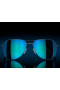 Oakley Contrail TI Sunglasses Satin Light Steel Frame Prizm Sapphire Polarized Lenses