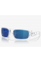 Oakley Crankshaft Sunglasses Polished Clear Frame Ice Iridium Lenses