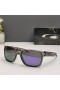 Oakley Crossrange Sunglasses Clear Gray Frame Prizm Polarized Purple Lenses