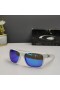 Oakley Crossrange XL Sunglasses White Frame Prizm Polarized Deep Blue Lenses