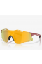 Oakley Cybr Zero Sunglasses Matte Iron Red Frame Prizm 24k Lenses