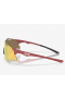 Oakley Cybr Zero Sunglasses Matte Iron Red Frame Prizm 24k Lenses
