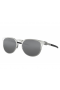 Oakley Diecutter Rectangular Sunglasses Satin Chrome Frame Prizm Black Lenses