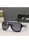 Oakley Dispatch II Sunglasses Polished Black Frame Polarized Gray Lenses Red Icon