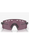 Oakley Encoder Strike Sunglasses Matte Grey Smoke Frame Prizm Road Black Lenses