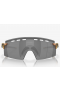 Oakley Encoder Strike Sunglasses Matte Red/Gold Colorshift Frame Prizm Black Lenses