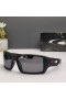 Oakley Eyepatch 2 Sunglasses Matte Black Frame Polarized Gray Lenses Yellow Green Icon Red Icon