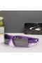 Oakley Eyepatch 2 Sunglasses Purple Frame Polarized Clear Fade Lenses